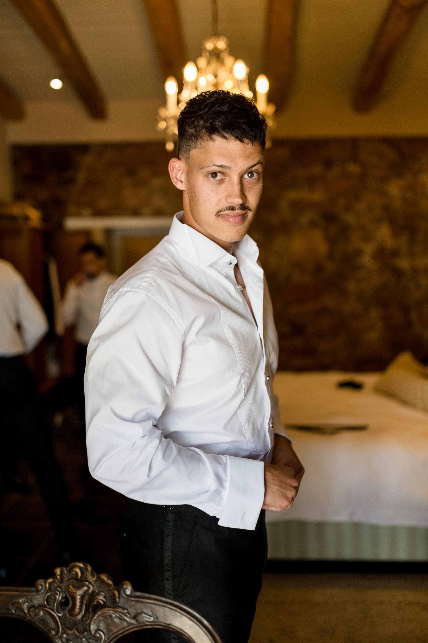 Bridal party portrait of Audwin